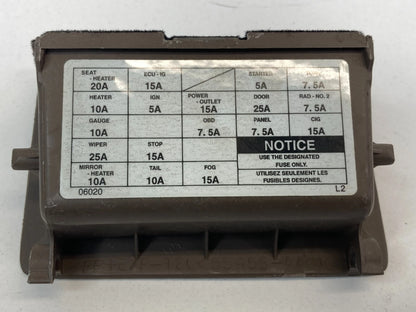 97-01 TOYOTA CAMRY LEFT DASH STORAGE COIN POCKET FUSE ACCESS COVER 55455-AA010