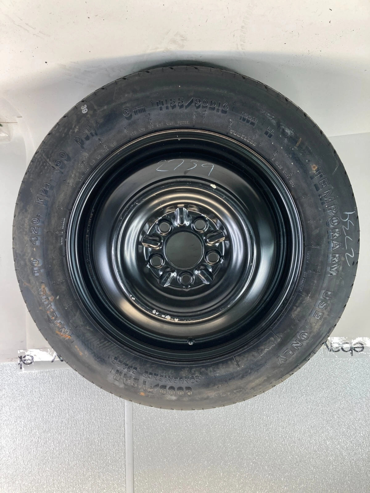 2007-2017 JEEP PATRIOT EMERGENCY SPARE TIRE WHEEL COMPACT DONUT T155/90D16 100M