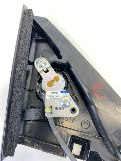 09-13 Infiniti G37 Sedan Front Right Door Tweeter Corner Cover Trim 28148-JK10A