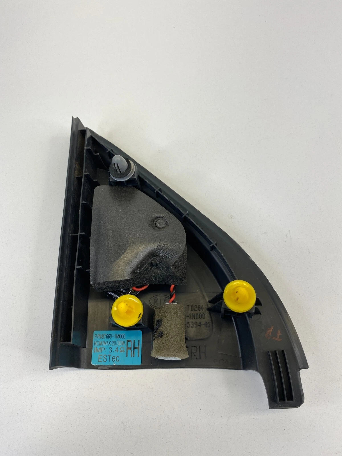 2010-2013 KIA FORTE FRONT RIGHT PASSENGER TWEETER SPEAKER W/ COVER TRIM OEM