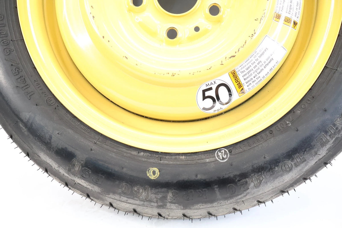 2010-2013 SUZUKI KIZASHI EMERGENCY SPARE TIRE COMPACT DONUT WHEEL T145/90D16 106