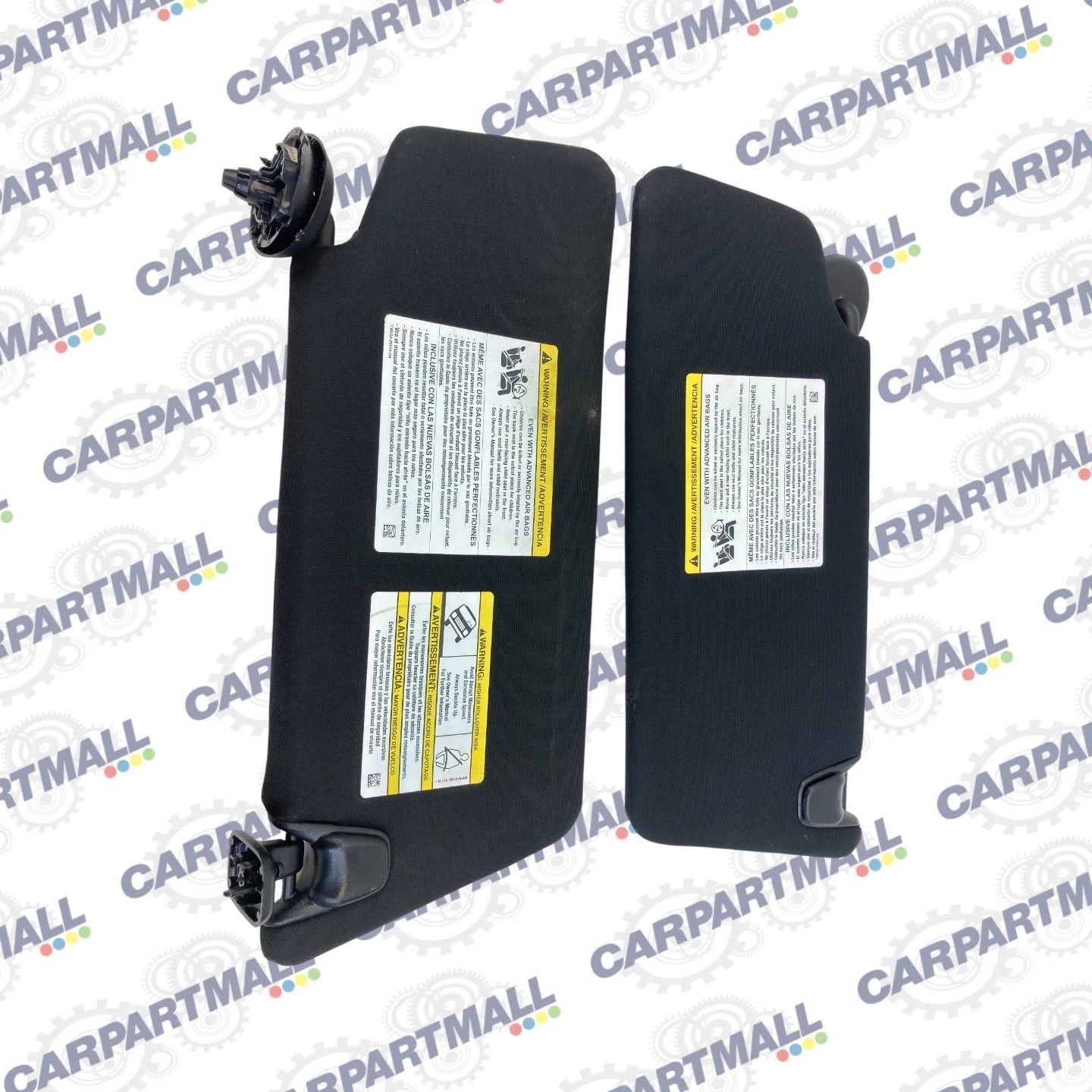 16-19 FORD POLICE INTERCEPTOR UTILITY LEFT & RIGHT SUNVISOR SET SUN VISOR OEM