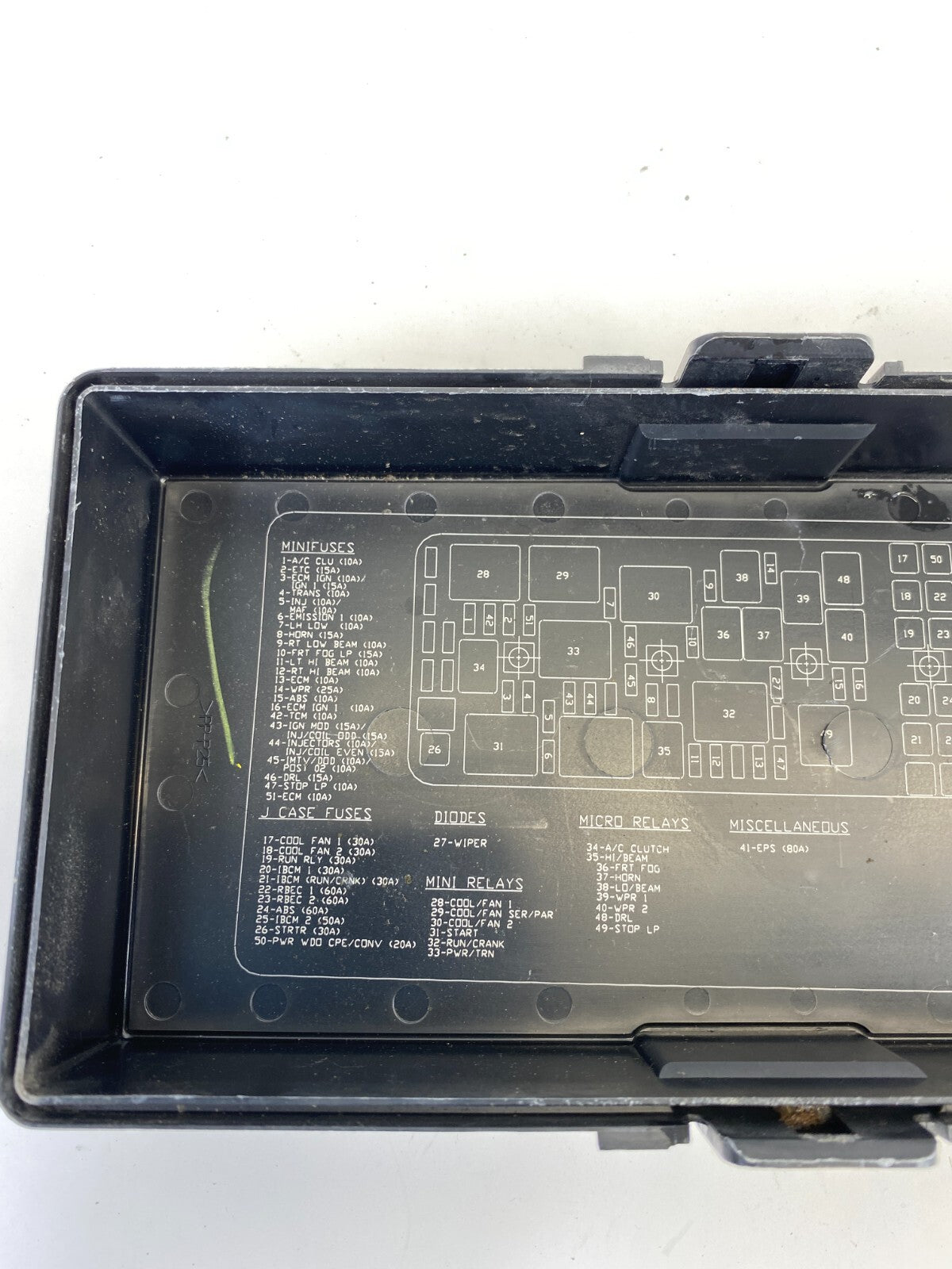 2005-2010 Pontiac G6 3.5L A/T Under Hood Fuse Box Cover Lid Cap 13517826 OEM