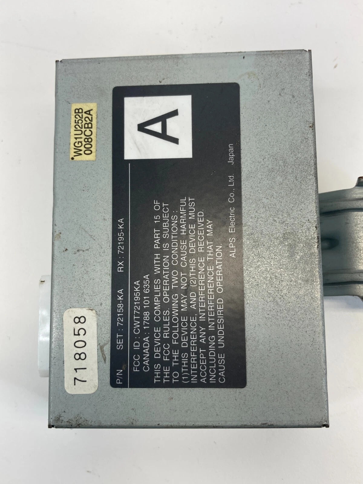 1996-2004 ACURA RL THEFT LOCKING WARNING CONTROL MODULE UNIT 72158-KA / 72195-KA