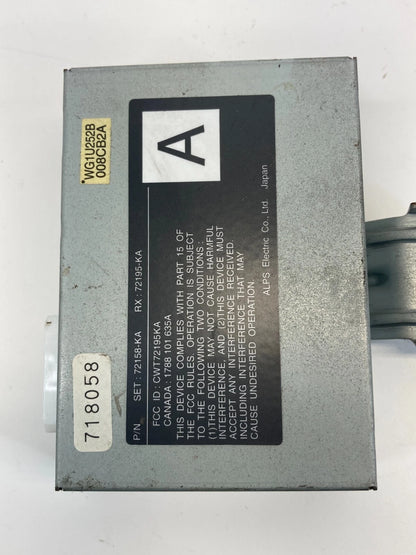 1996-2004 ACURA RL THEFT LOCKING WARNING CONTROL MODULE UNIT 72158-KA / 72195-KA