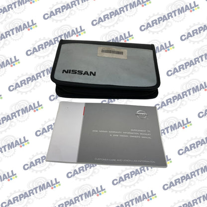 2008 NISSAN ALTIMA WARRANTY INFORMATION BOOKLET GUIDE MANUAL W/ CASE OEM
