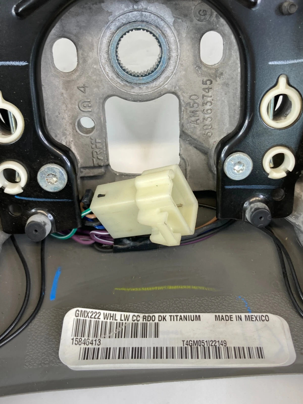 2006 2007 BUICK LUCERNE SEDAN 4-DR LEFT STEERING WHEEL W/CONTROLS 15846413 OEM