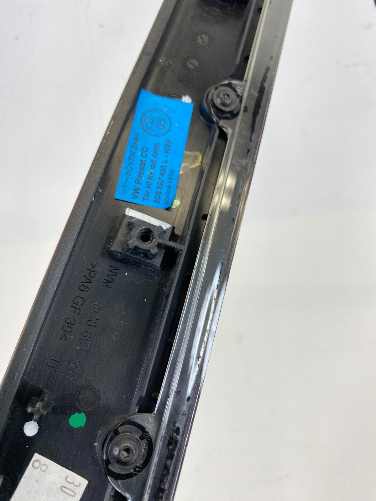 2009-2017 VW Volswagen CC Rear Right Passenger Door Bezel Molding Trim 3C8867420