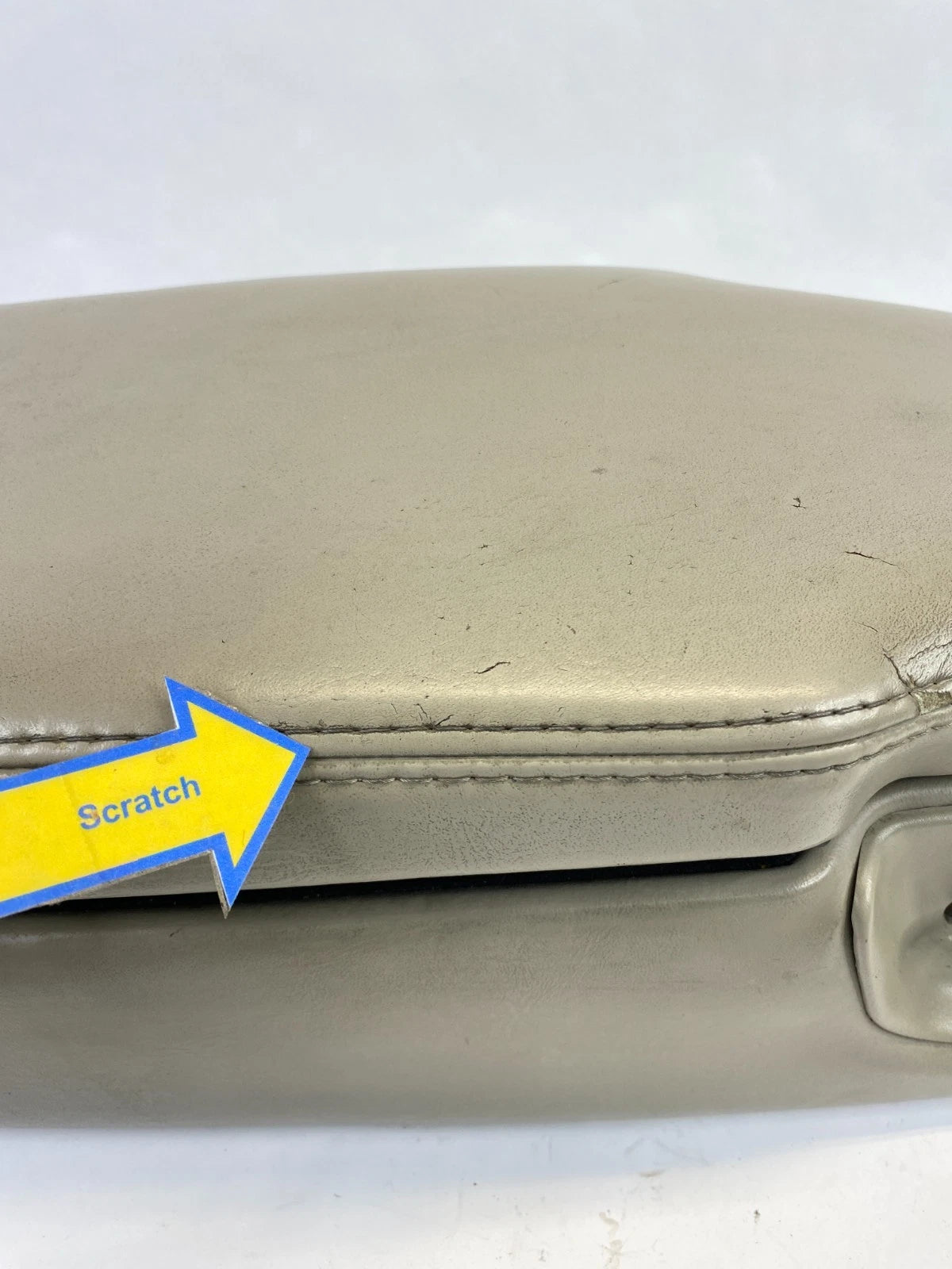 2003-2011 LINCOLN TOWN CAR CENTER CONSOLE ARMREST COVER LID W/ STORAGE TAN OEM