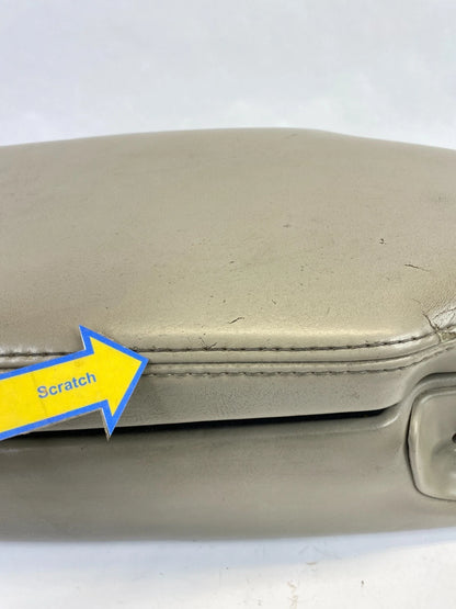 2003-2011 LINCOLN TOWN CAR CENTER CONSOLE ARMREST COVER LID W/ STORAGE TAN OEM