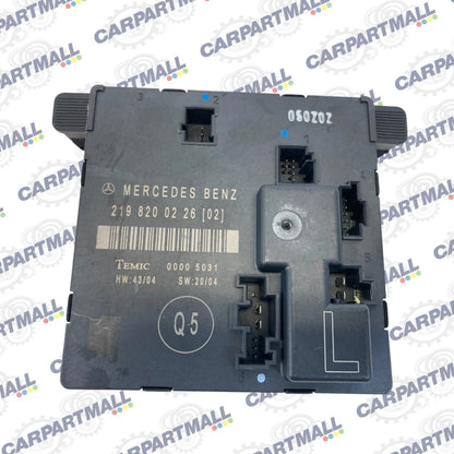 2006 MERCEDES-BENZ CLS500 REAR DRIVER SIDE DOOR CONTROL MODULE OEM 2198200226
