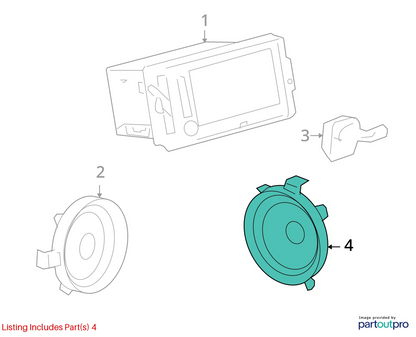 2005-2008 CHEVROLET UPLANDER 05 06 MONTANA DOOR SPEAKER AUDIO 15883023 OEM