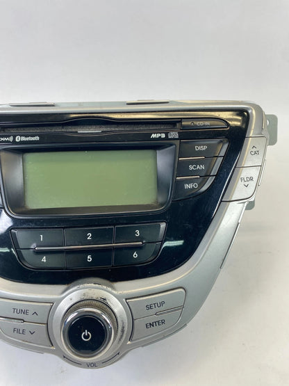 11-13 HYUNDAI ELANTRA RADIO AM/FM RECEIVER MP3 W DISPLAY SCREEN 961703X161BL OEM