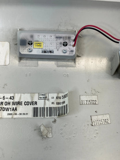 08-10 DODGE GRAND CARAVAN ROOF MOUNT OVERHEAD CONSOLE LIGHT COVER 5KP77DW1AA OEM