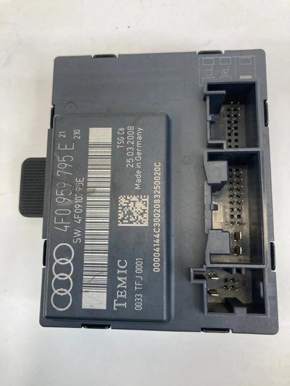 2006 2007 AUDI A6 REAR LEFT SIDE DOOR CONTROL MODULE UNIT 4F0-959-795-E OEM