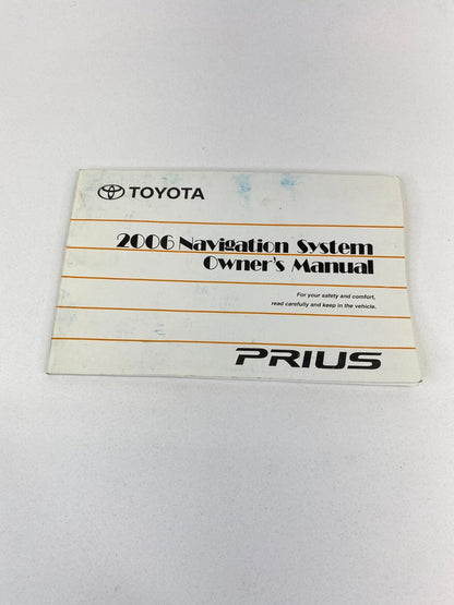 2006 TOYOTA PRIUS NAVIGATION SYSTEM OWNERS MANUAL MAINTENANCE GUIDE OEM