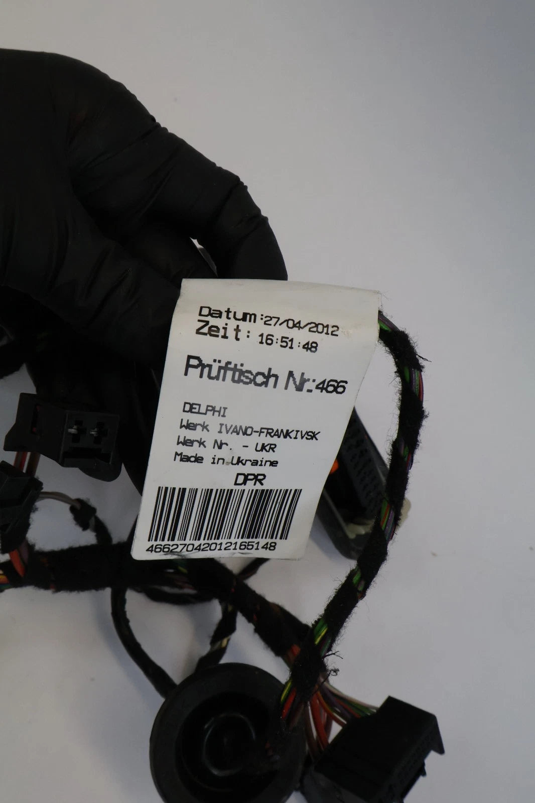 2011-2014 VOLKSWAGEN TOUAREG REAR RH PASSENGER BACK DOOR WIRE WIRING HARNESS OEM