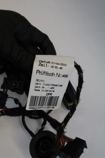 2011-2014 VOLKSWAGEN TOUAREG REAR RH PASSENGER BACK DOOR WIRE WIRING HARNESS OEM