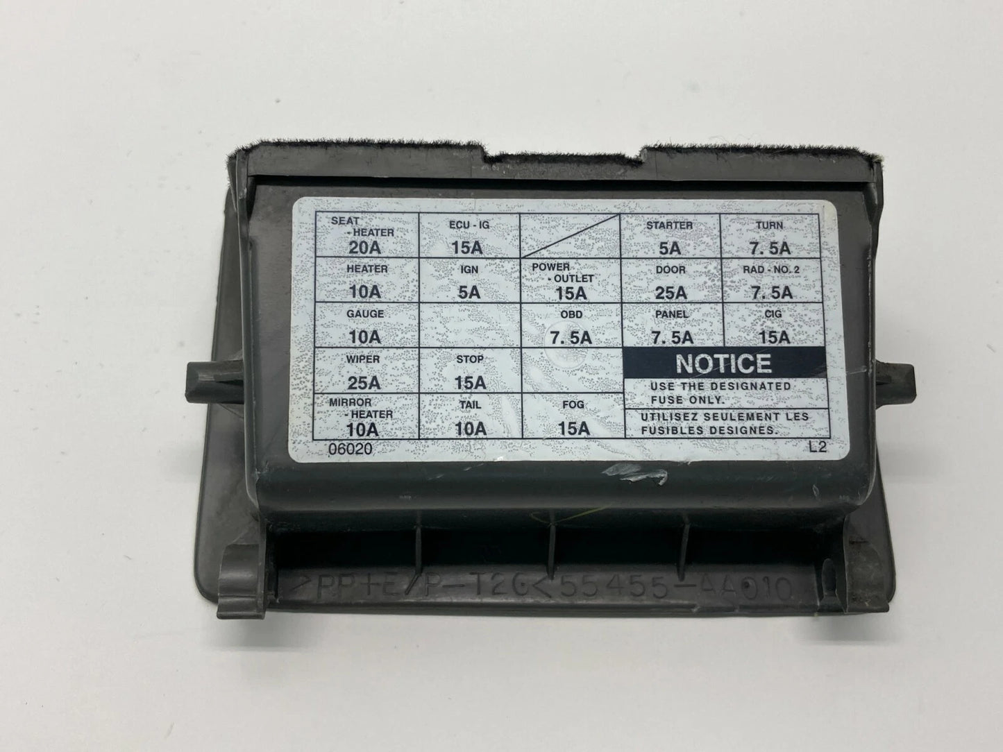 97-01 TOYOTA CAMRY LEFT DASH STORAGE COIN FUSE ACCESS COVER TRIM 55455AA010 OEM