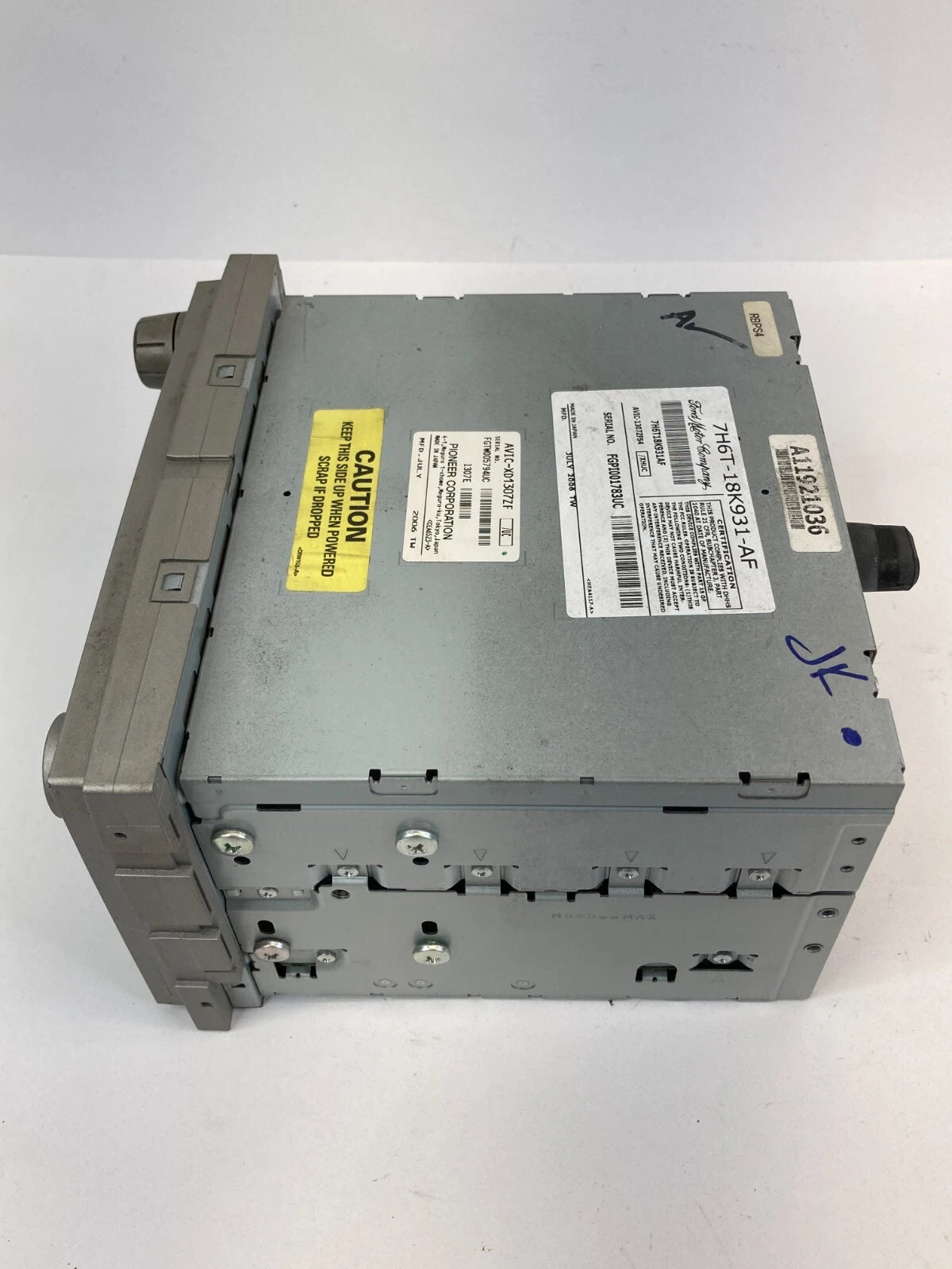 2007 07 LINCOLN MKZ RADIO AM/FM CD PLAYER RECEIVER PIONEER 7H6T-18K931-AF OEM