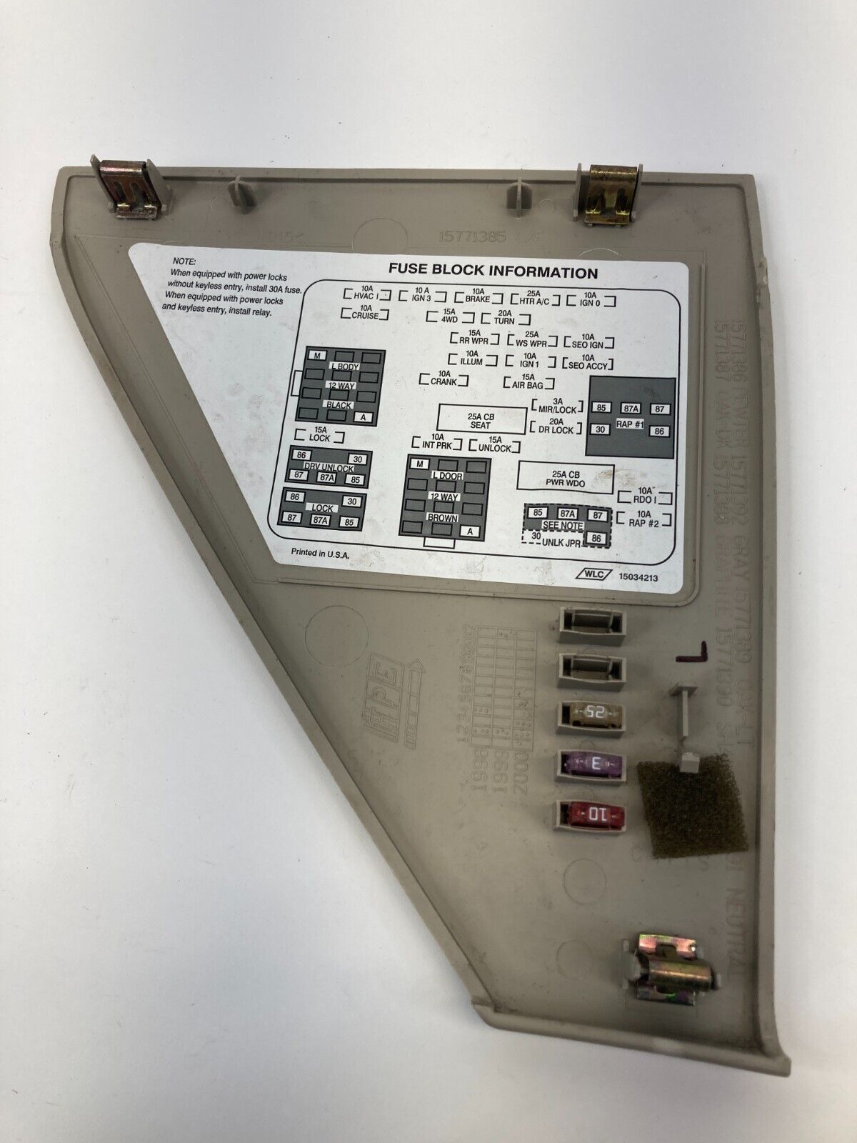 2000-2006 GMC Yukon Tahoe Left Dash End Cap Interior Fuse Box Cover 15771385