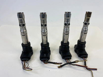 2001-2005 VOLKSWAGEN BEETLE 1.8L AT ENGINE IGNITION COILS SET 4 PIECES OEM