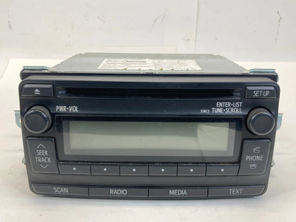 2012 2013 TOYOTA COROLLA AM/FM CD PLAYER RADIO RECEIVER 86120-02F90 OEM
