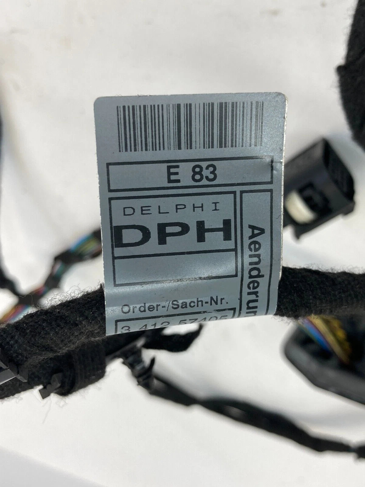 2004 2005 2006 BMW X3 REAR LEFT SIDE DOOR WIRING HARNESS WIRE PANEL 341257405