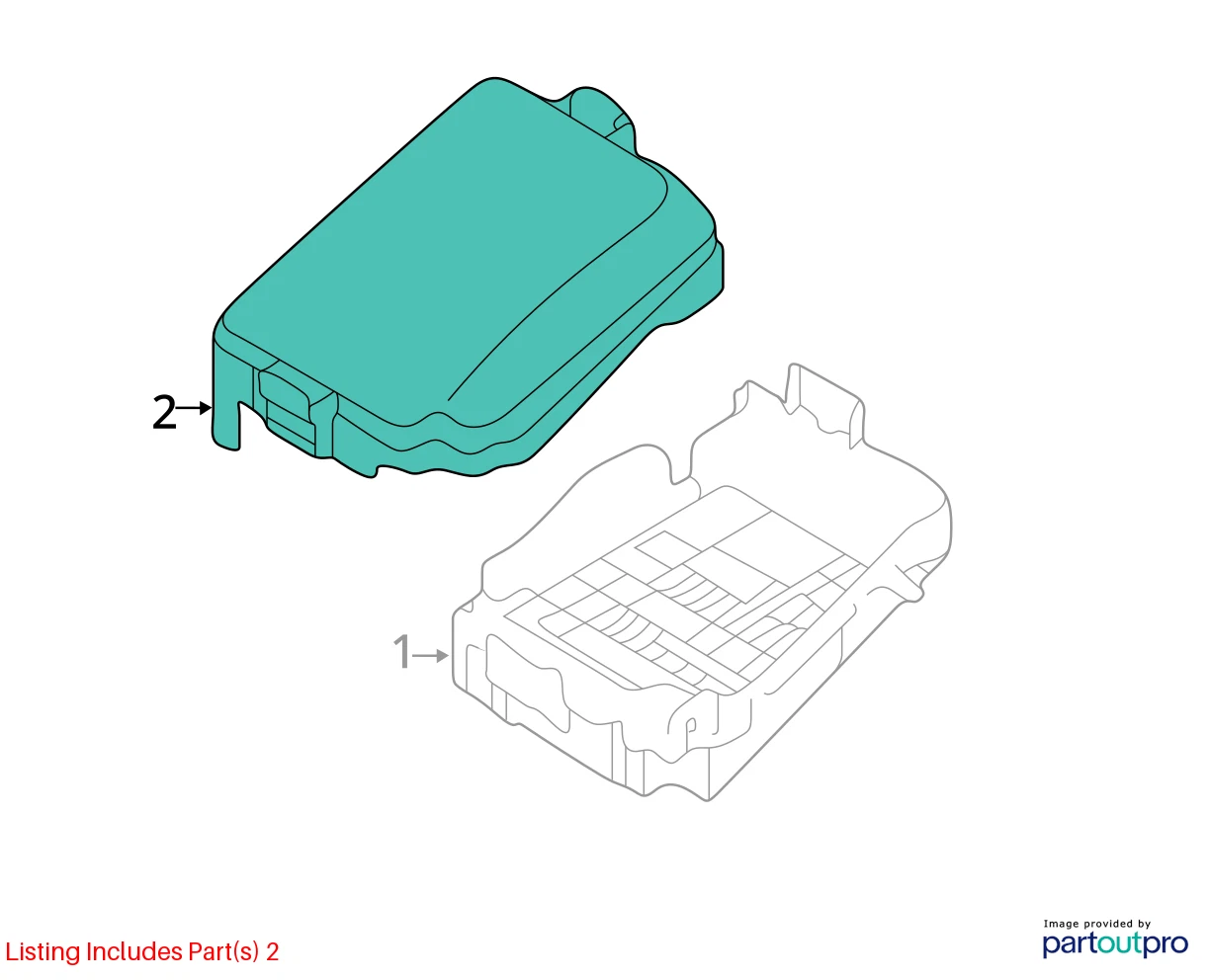 2013-2015 HYUNDAI ELANTRA GT ENGINE COMPARTMENT FUSE BOX CAP COVER LID ASSY OEM