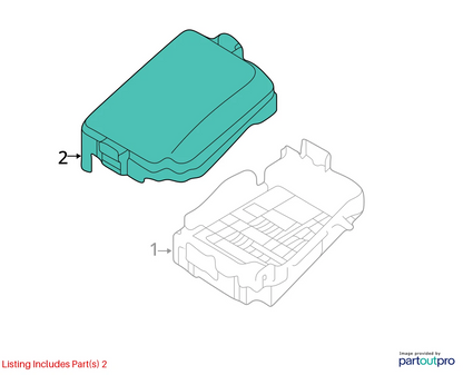 2013-2015 HYUNDAI ELANTRA GT ENGINE COMPARTMENT FUSE BOX CAP COVER LID ASSY OEM
