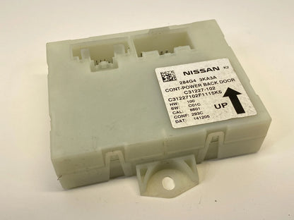 2014-2016 NISSAN PATHFINDER POWER LIFTGATE TAILGATE CONTROL MODULE 284G4-3KA3A