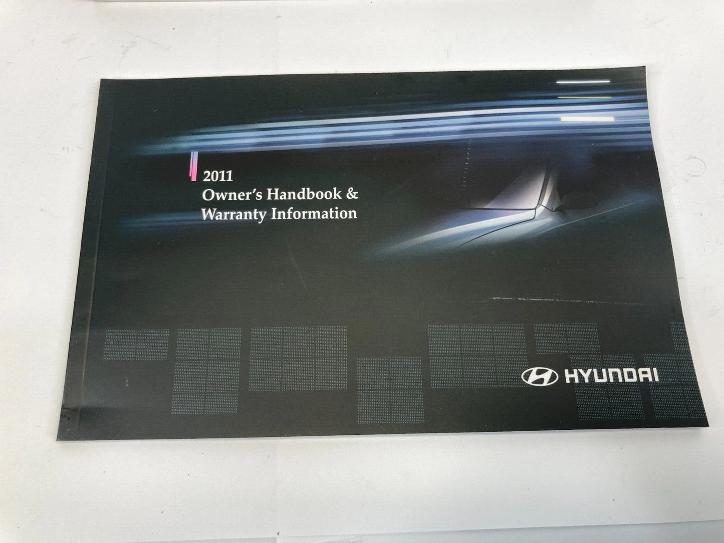 2011 HYUNDAI SONATA OWNER'S MANUAL GUIDE HANDBOOK WARRANTY INFO SET W/ CASE