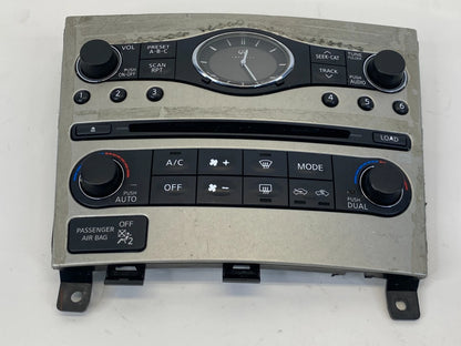 2007 2008 INFINITI G35 SEDAN RADIO AC CLIMATE CONTROL PANEL BEZEL 25391JK60B OEM