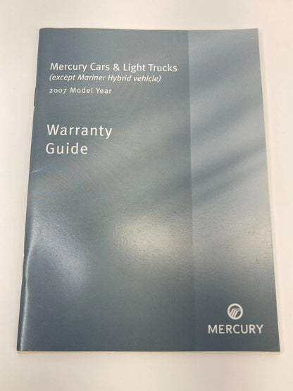 2007 MERCURY MILAN OWNERS MANUAL QUICK REFERENCE GUIDE WARRANTY SET W/ CASE OEM