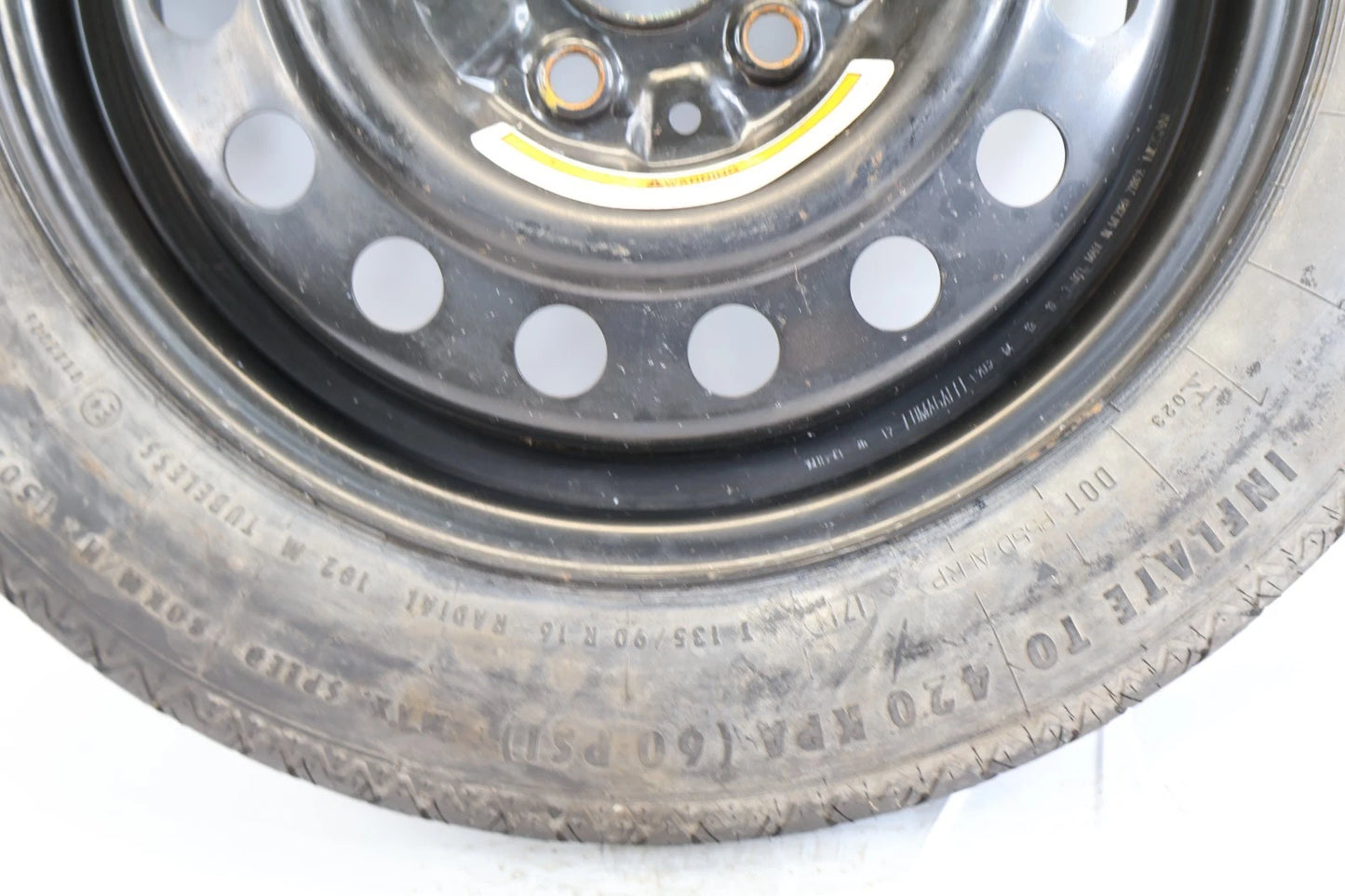 2002-2022 NISSAN ALTIMA SEDAN SPARE TIRE WHEEL RIM COMPACT DONUT T135/90/R16 102