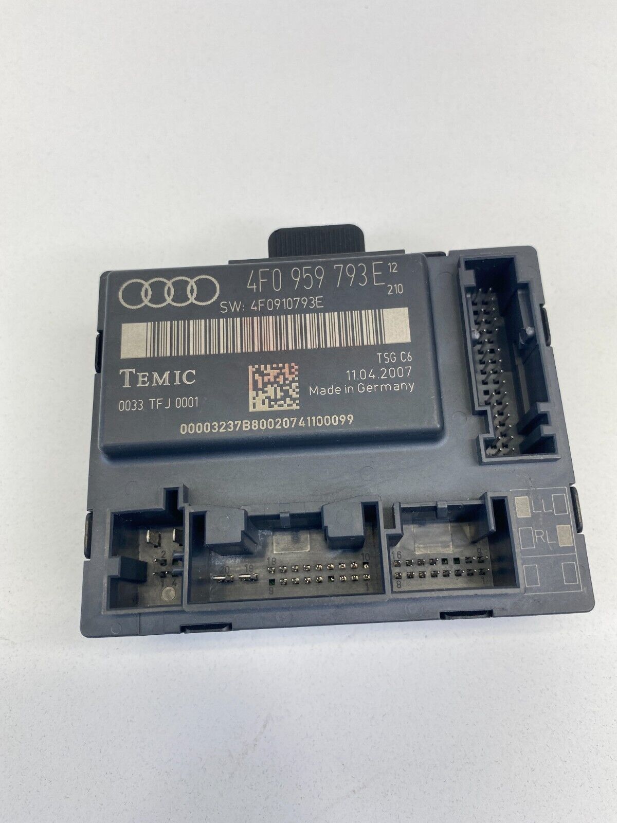 06-08 Audi A6 Quattro Front Left Door Computer Control Module 4F0-959-793-E OEM