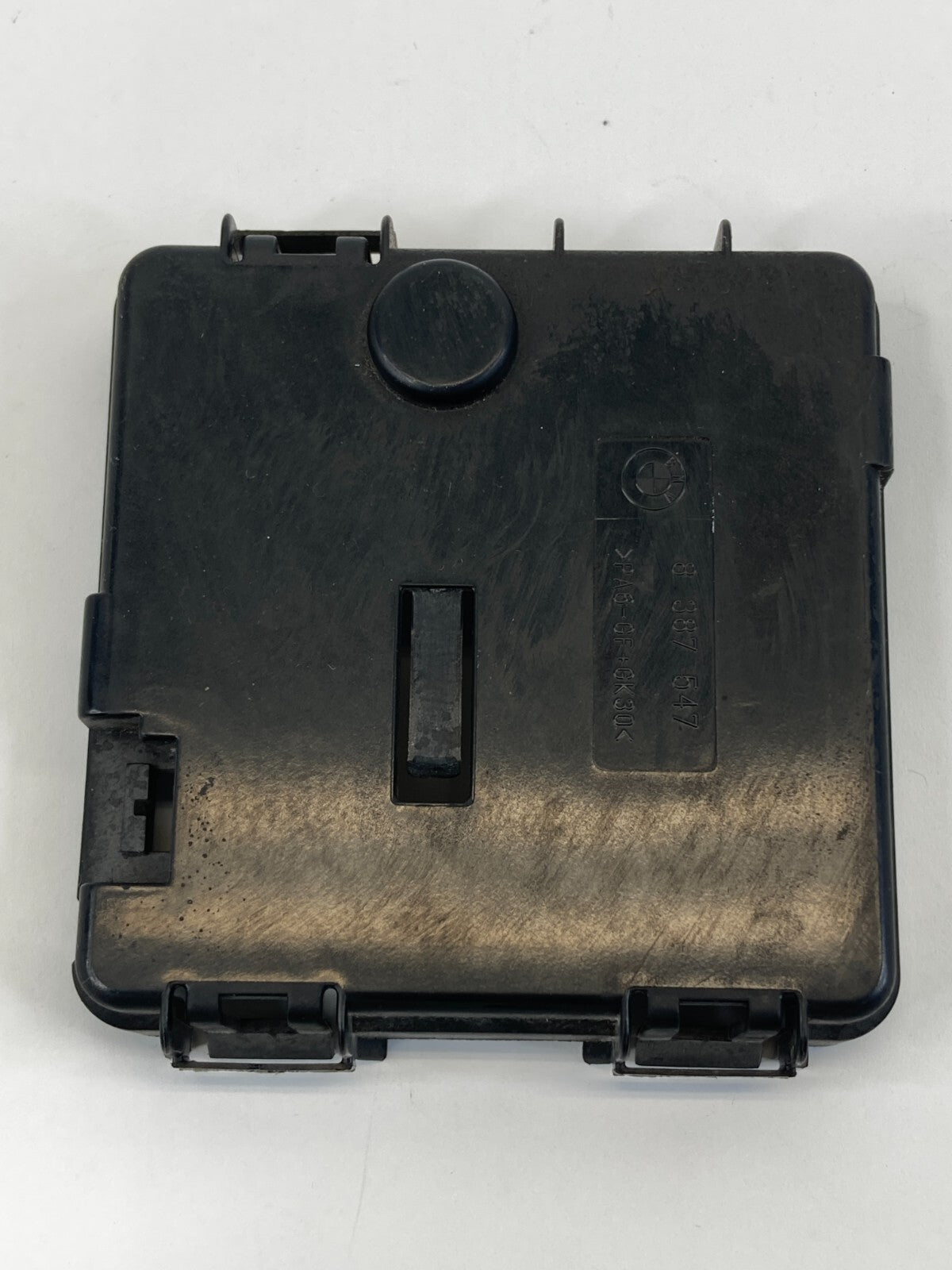 04-10 BMW X3 Rear Trunk Battery Cable Junction Fuse Box Cover Trim Cap 8-387-547