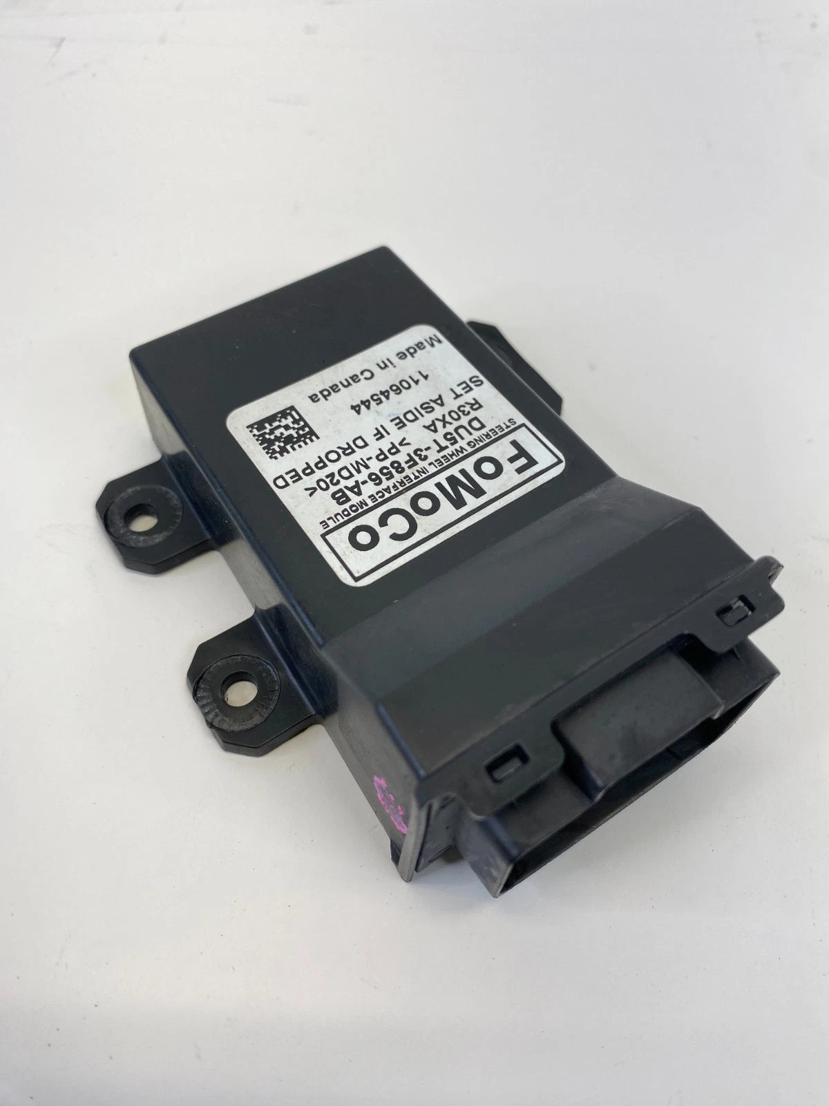 16-19 FORD INTERCEPTOR UTILITY HEATED STEERING WHEEL CONTROL MODULE DU5T3F856AB