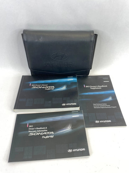 2012 HYUNDAI SONATA OWNERS MANUAL INFORMATION GUIDE BOOK W/CASE OEM