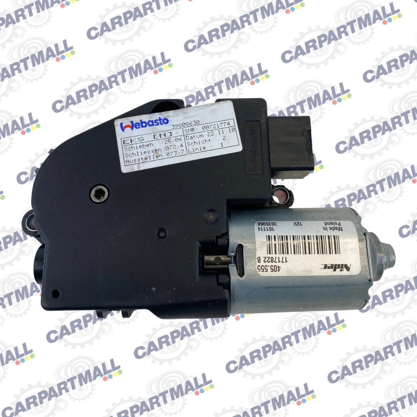 2011-2018 VOLVO S60 SUNROOF SUN ROOF MOTOR ASSEMBLY 4N51-F53508AD OEM