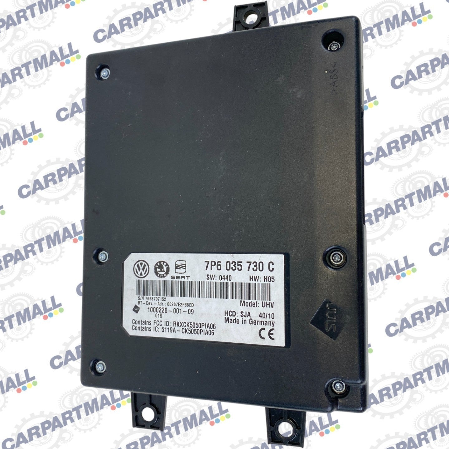 2011 2012 VW Volkswagen CC Bluetooth Interface Control Module 7P6035730C OEM