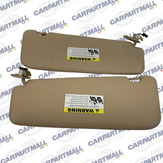 2004-2007 BMW 525i 530i Sunvisor Left & Right Sun Visor Shade Set Pair Assembly