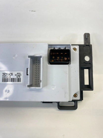 2008-2012 CHEVROLET MALIBU AC HEATER TEMPERATURE SWITCH CLIMATE CONTROL 20923130