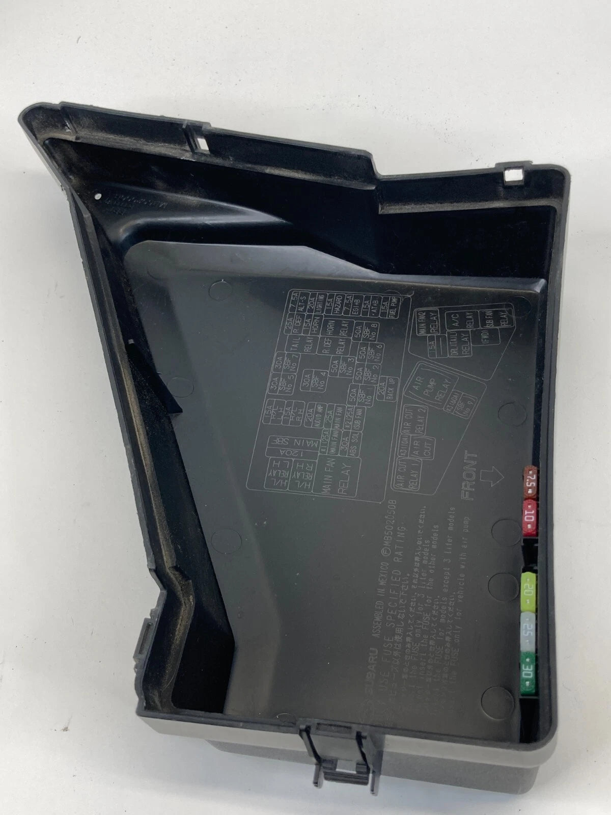 2006-2009 SUBARU OUTBACK LEGACY 2.5L ENGINE FUSE RELAY BOX COVER LID MB50200B