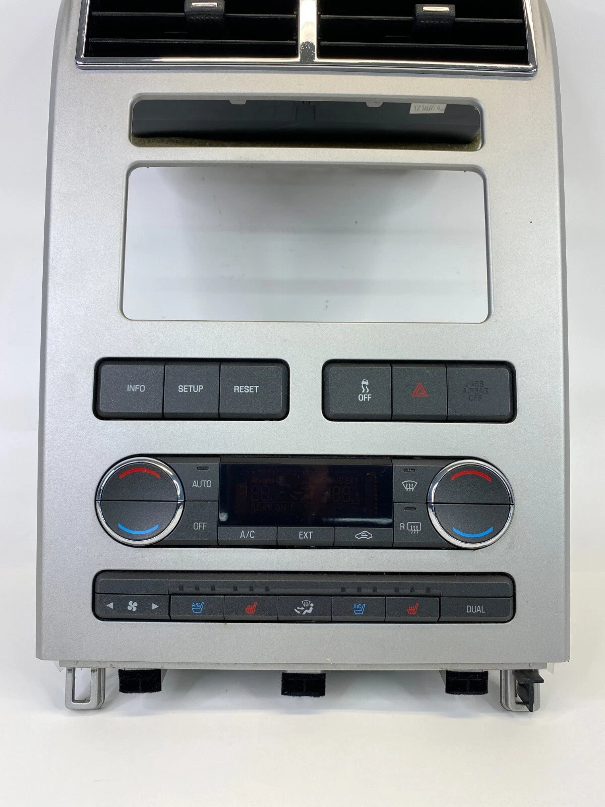 07-10 LINCOLN MKX DASH CLIMATE CONTROL HEAT SEAT RADIO BEZEL TRIM 8A13-18C612-BD