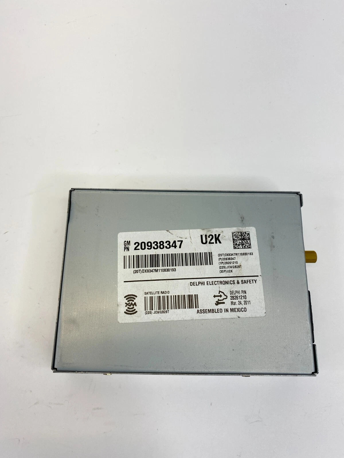 07-16 GMC ACADIA 09-17 TRAVERSE SATELLITE RADIO RECEIVER MODULE 20938347 OEM