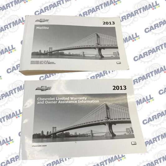 2013 13 CHEVROLET CHEVY MALIBU LS OWNER'S MANUAL GUIDE BOOK WARRANTY INFORMATION