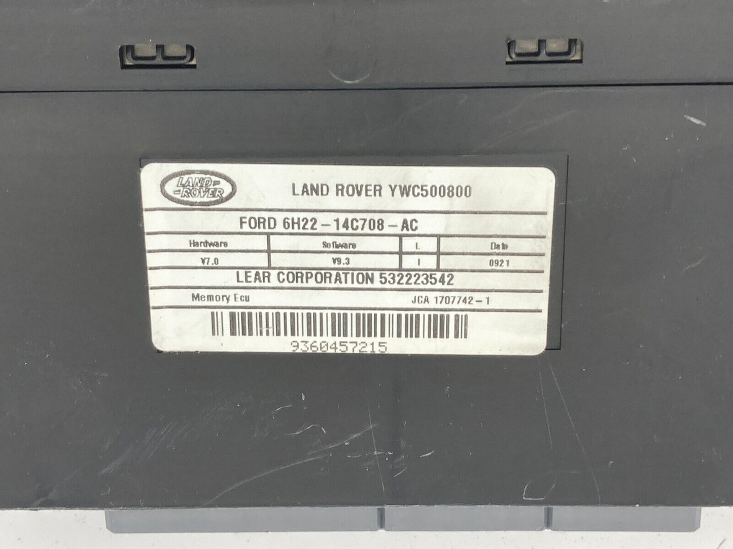 06-09 Land Rover Range Rover Sport Seat Position Memory Module 6H22-14C708-AC