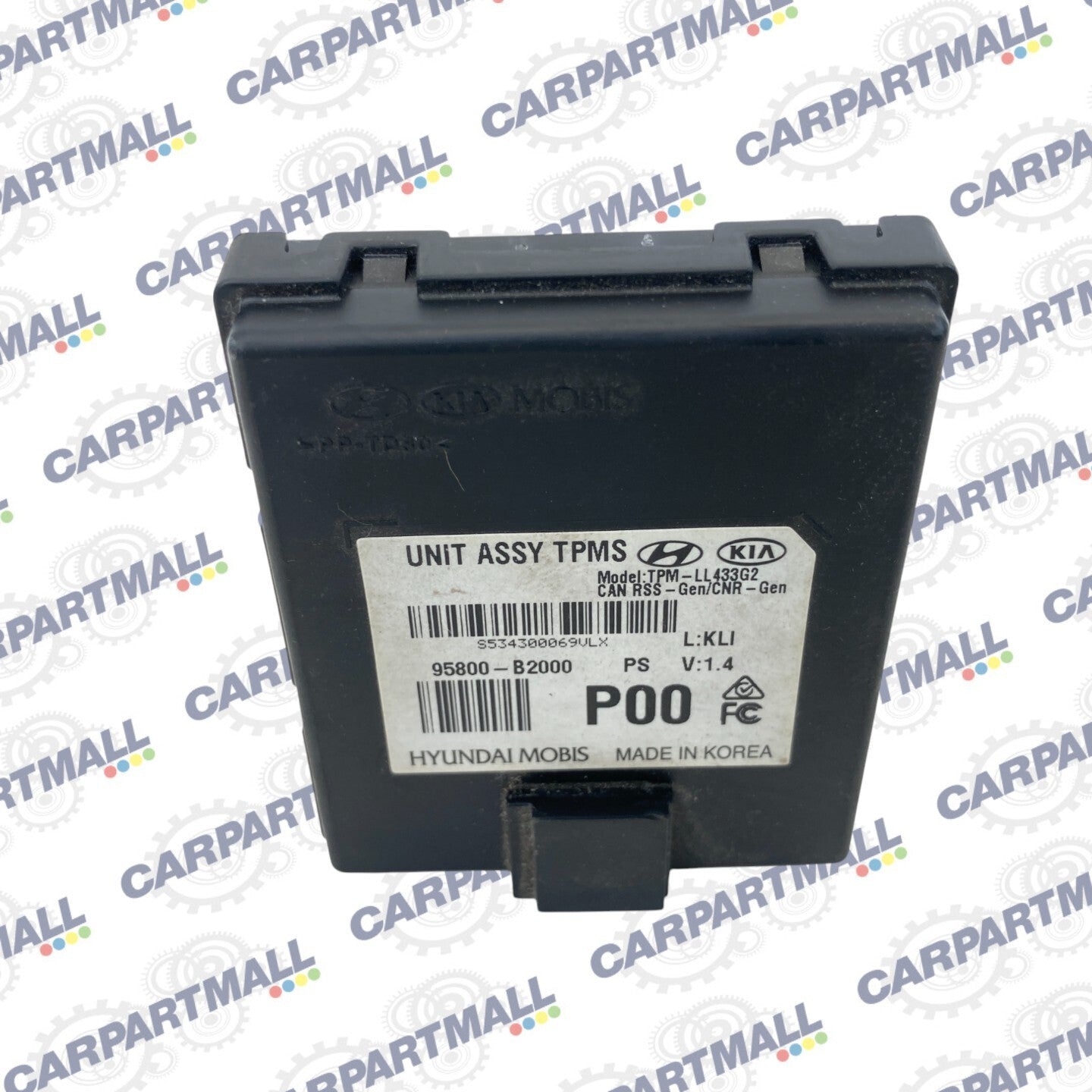 2014-2016 Kia Soul Tire Pressure Monitor Sensor TPMS Control Module 95800-B2000