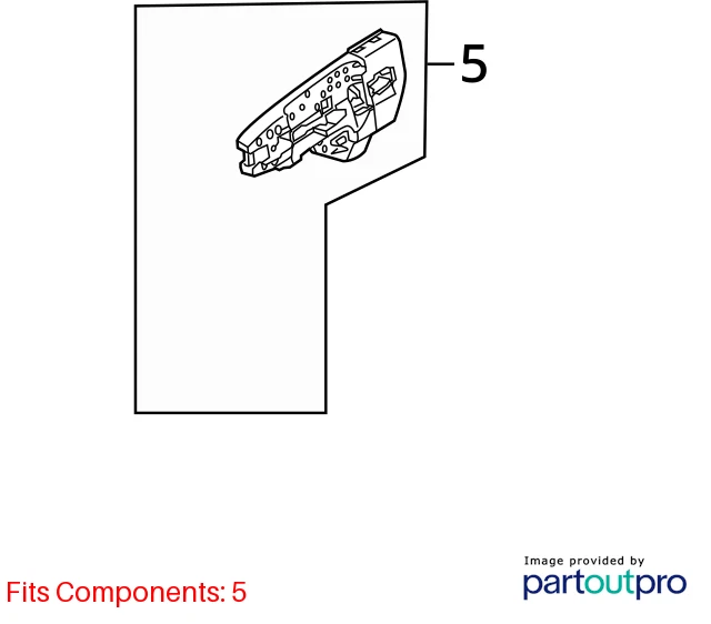 09-16 AUDI A4 QUATTRO FRONT RIGHT SIDE EXTERIOR OUTSIDE DOOR HANDLE 8T0837886B